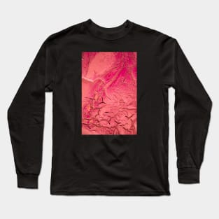 Hot pink etched texture Alternative Long Sleeve T-Shirt